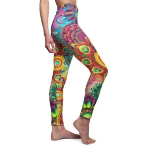 Leggings informales cortados y cosidos para mujer